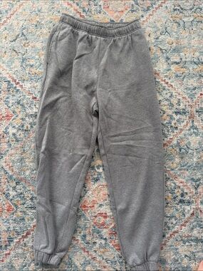 Classic Gray Elastic Waist Sweatpants
